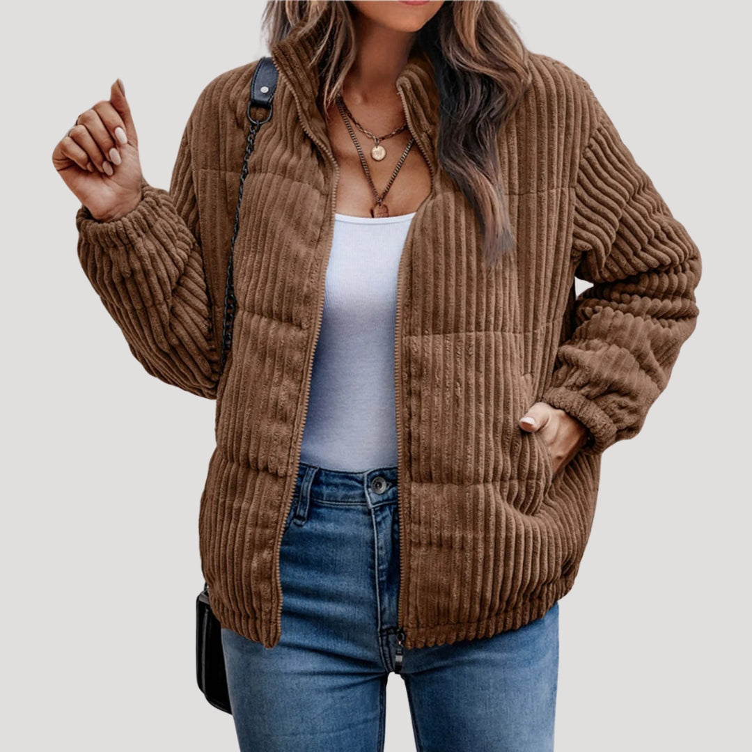 WW | Damen Cordjacke mit Fleece-Futter Winterstil