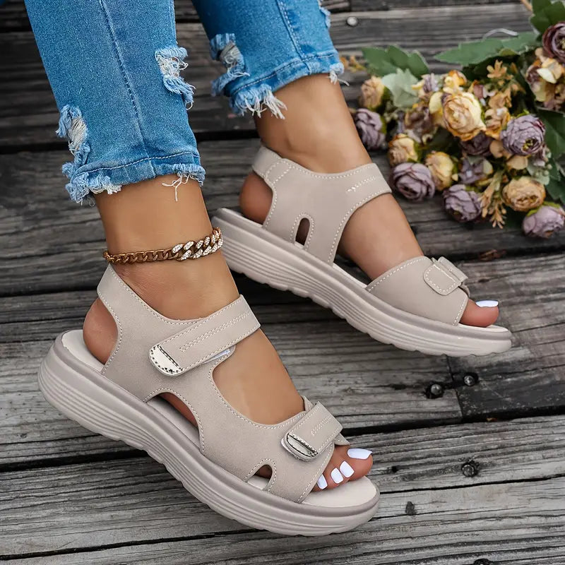 Alia™ | Comfortable Ankle Strap Wedge Sandals