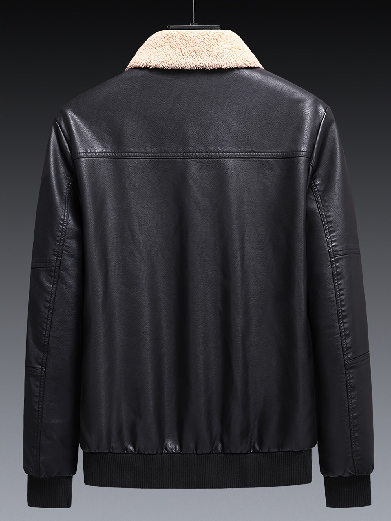 WW | Fleece PU Leather Winter Jacket For Men - Perfect for Outdoor Activities
