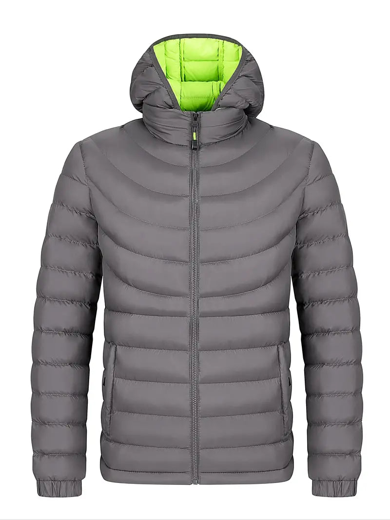 WW | Herrenjacke gefüttert mit hohem Kragen für Herbst und Winter