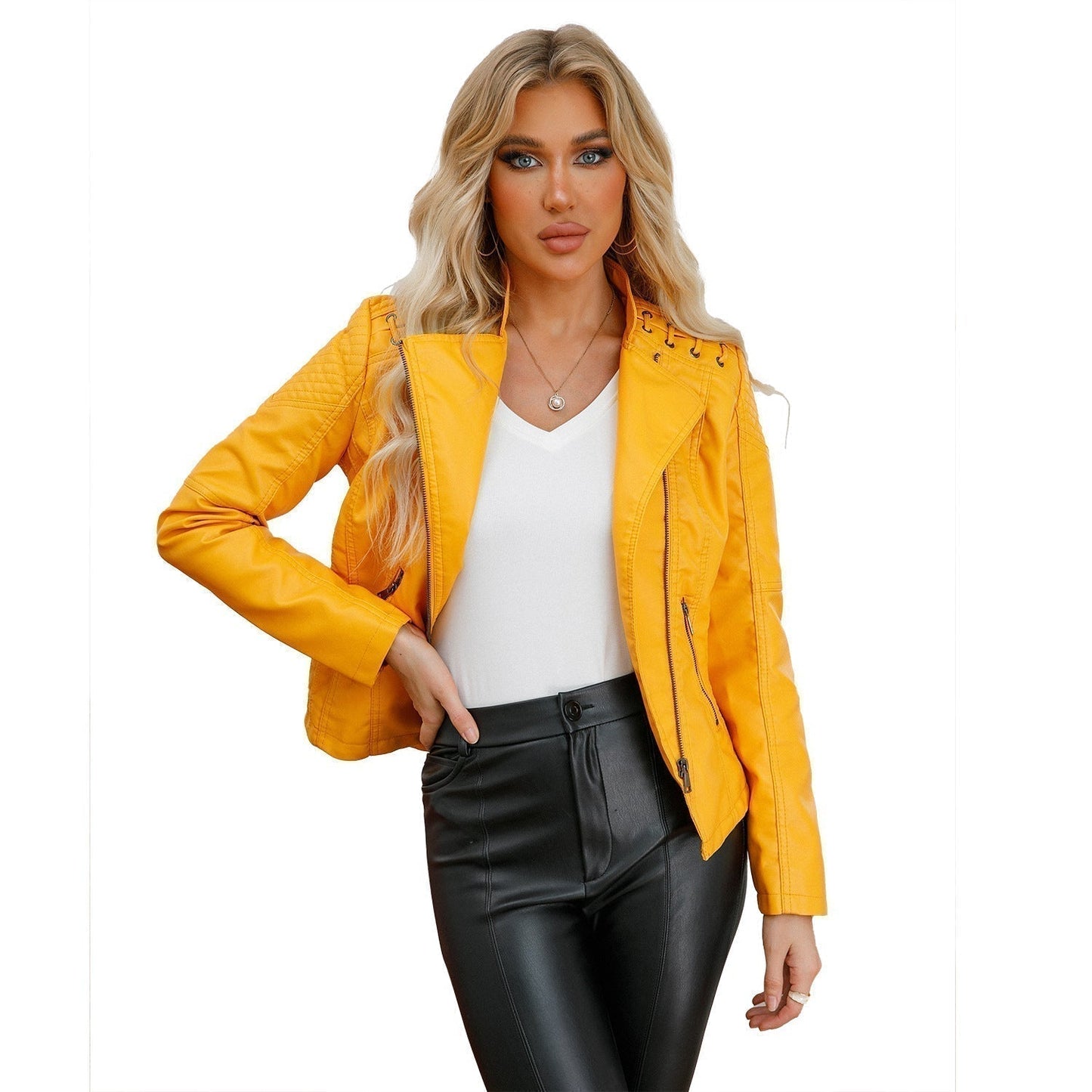 WW | Washed lambskin leather jacket