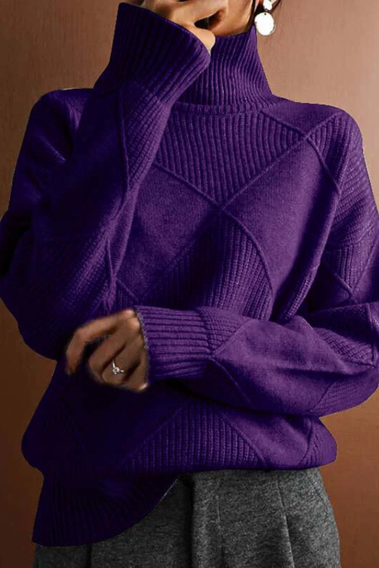 Denisse Pullover - Dark Purple