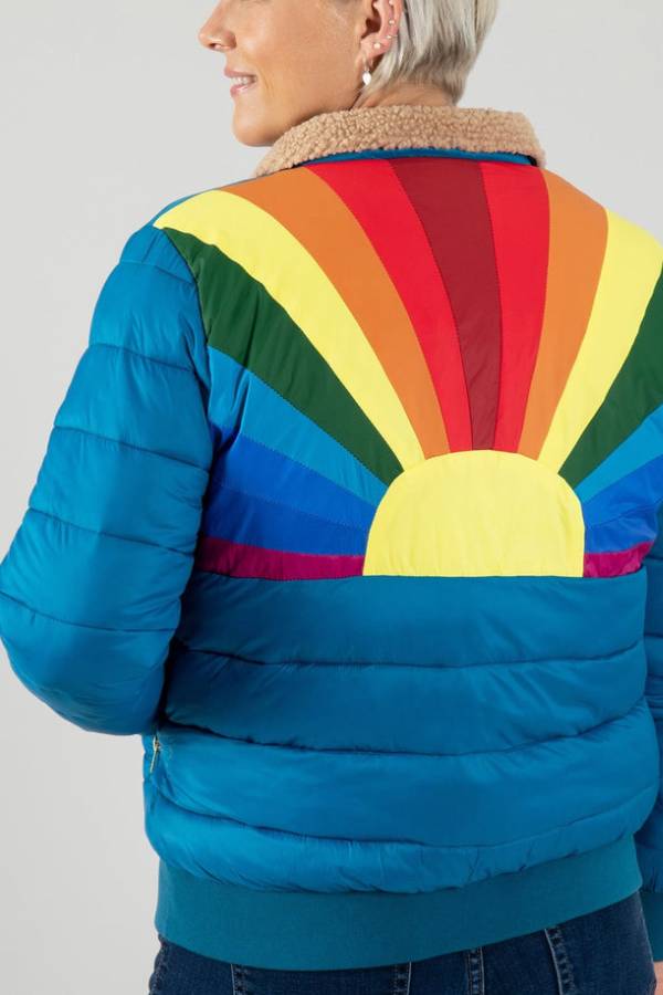 WW | Rainbow Retro Stripe Insulated Jacket