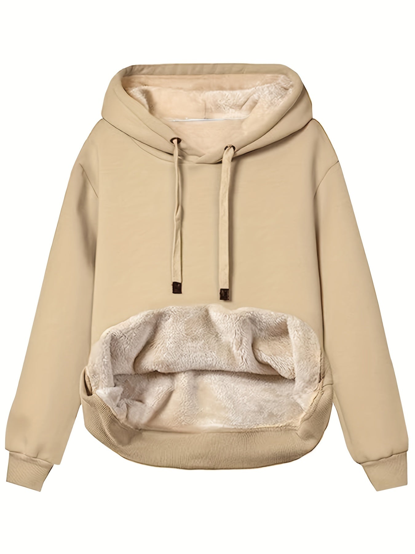WW | Fleece Pullover Hoodie mit Kapuze für Damen - Perfekt für Outdoor-Aktivitäten