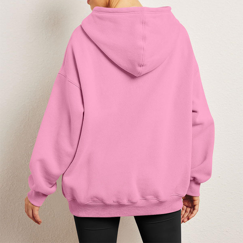WW | Oversized Fleece Pullover with Pocket for Women