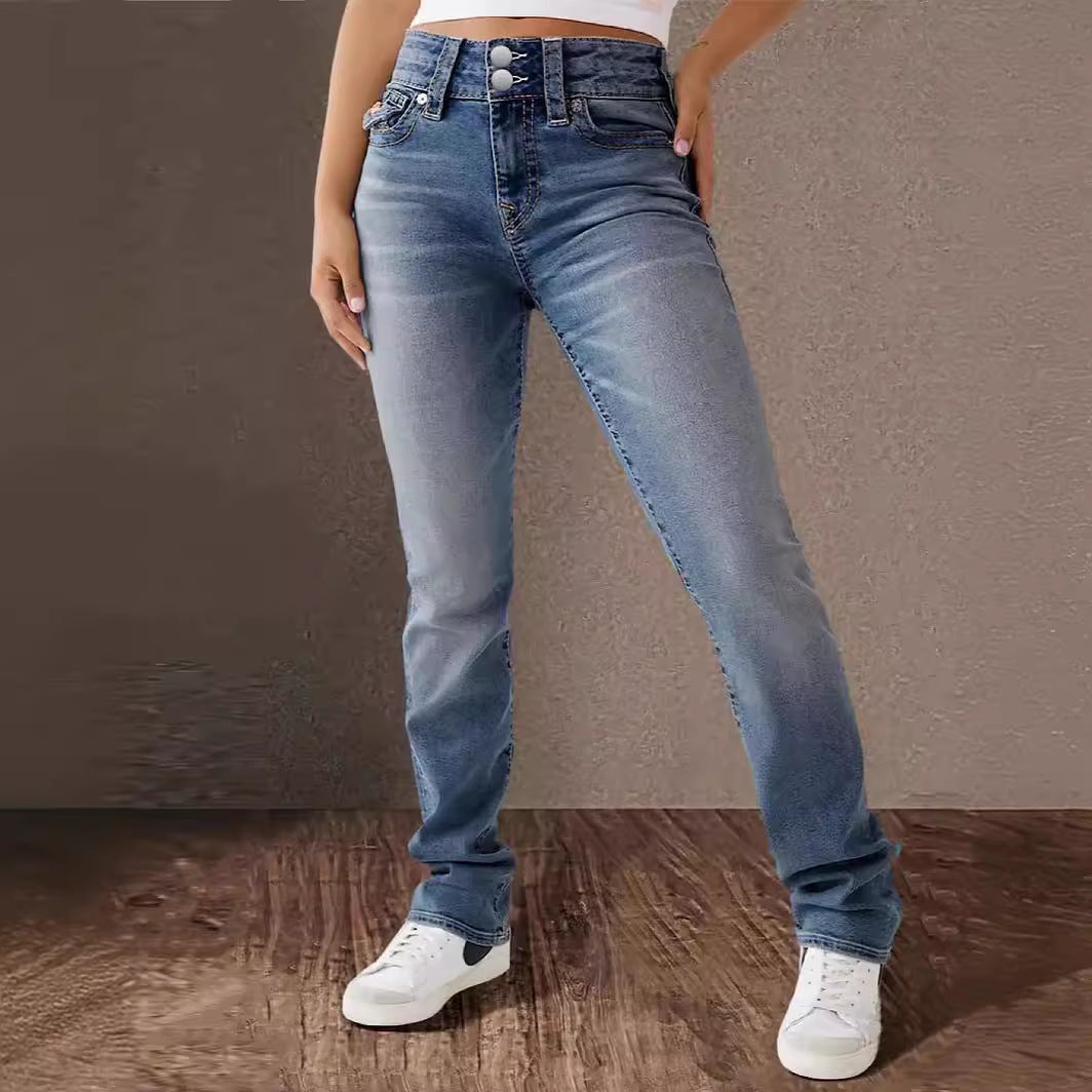 WW | Stylische ausgestellte Jeans für Frauen