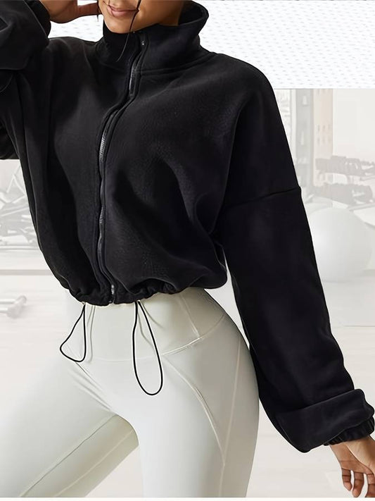 WW | Women's Quilted Jacket with High Collar and Zipper