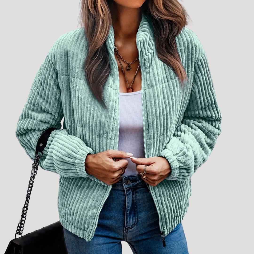 WW | Damen Cordjacke mit Fleece-Futter Winterstil
