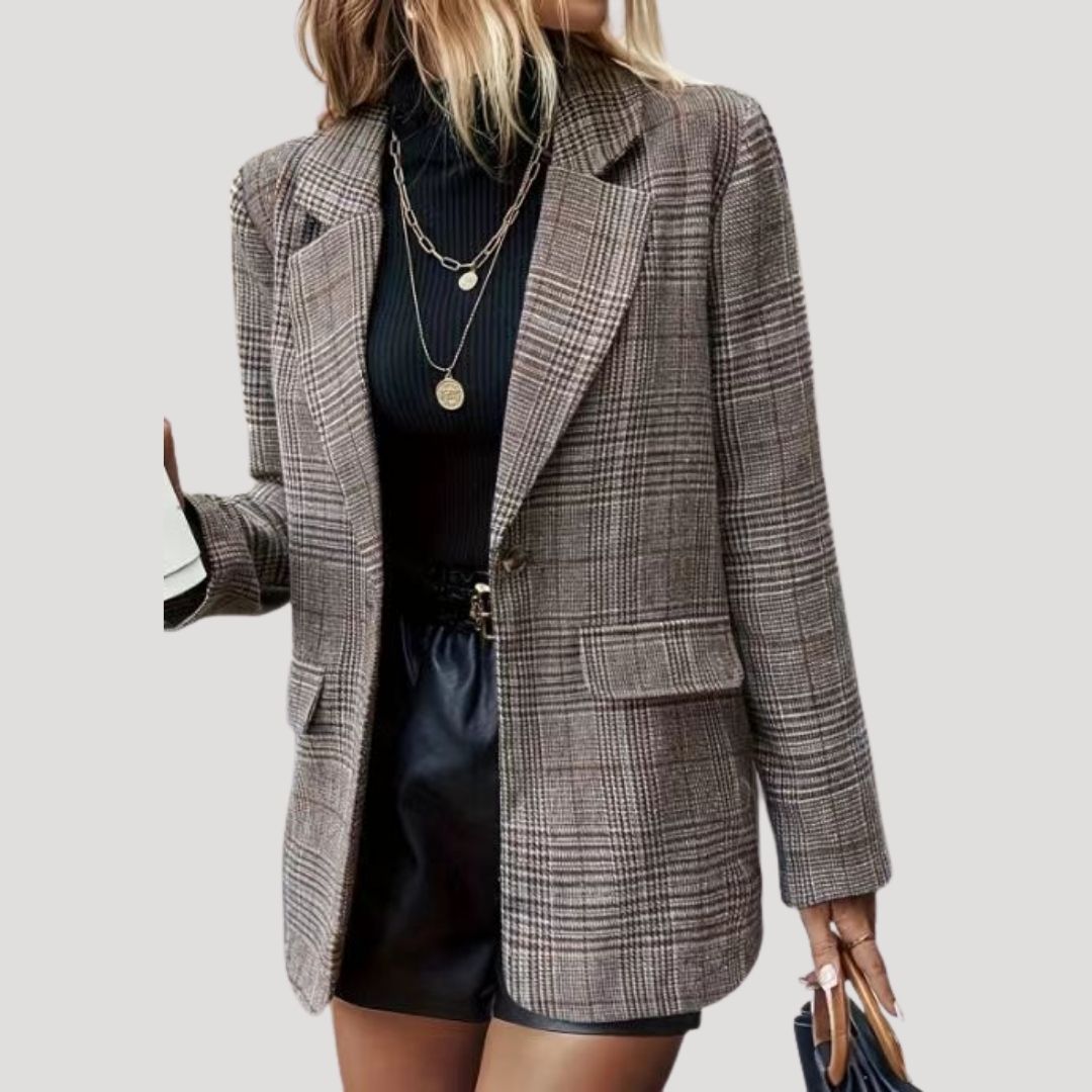 WW | Damen Tailored Check Winter Blazer Wollmix