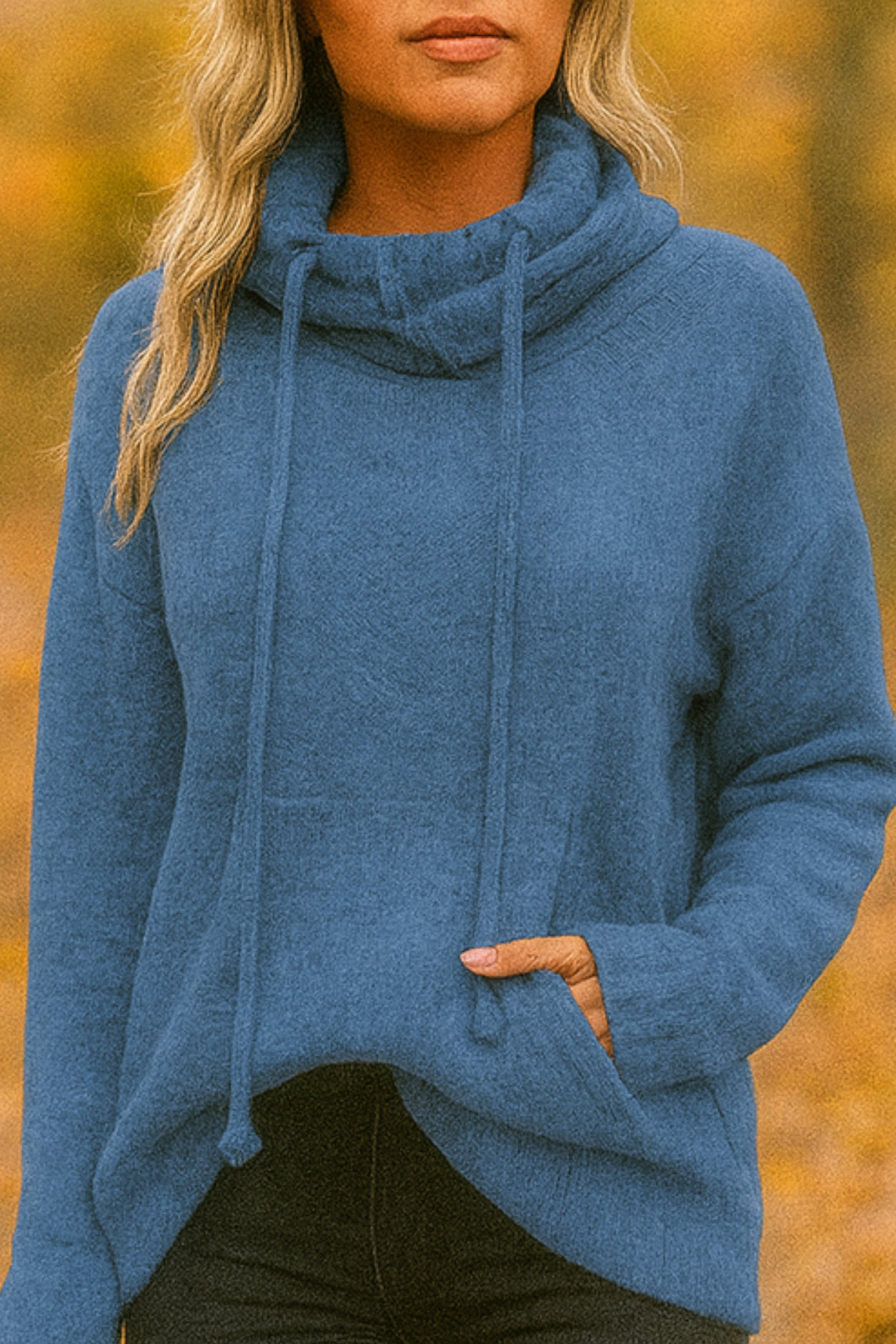 Xena | Long Sleeve Sweater with Pocket