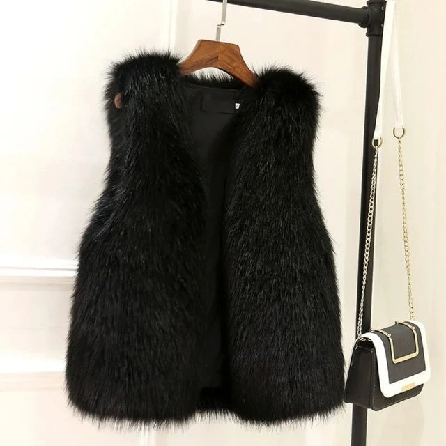 WW | Faux Fox Fur Gilet
