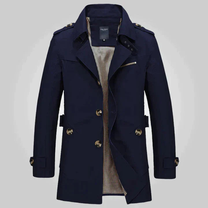WW | eleganter trenchcoat für herren
