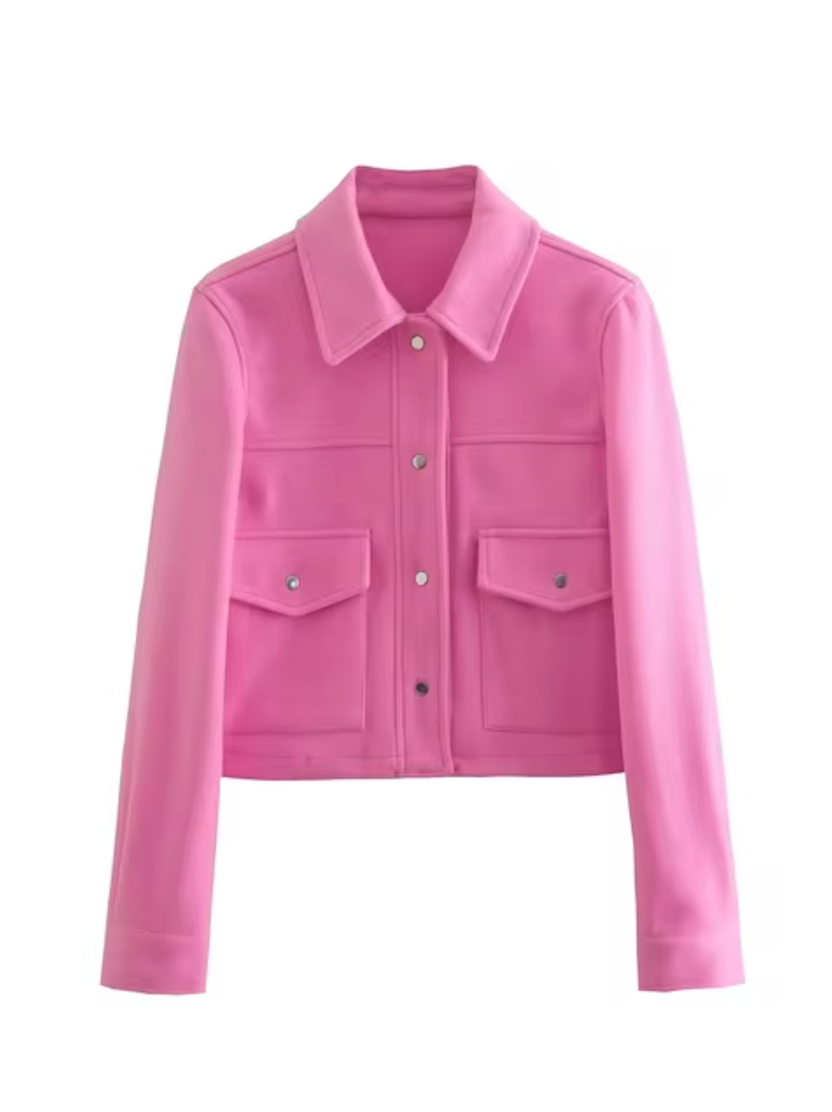 WW | Coat with button placket and front pockets