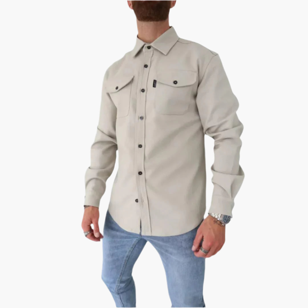 WW | Overshirt Jacke - Modernes Button-Through Hemdjacke für Freizeit und Business