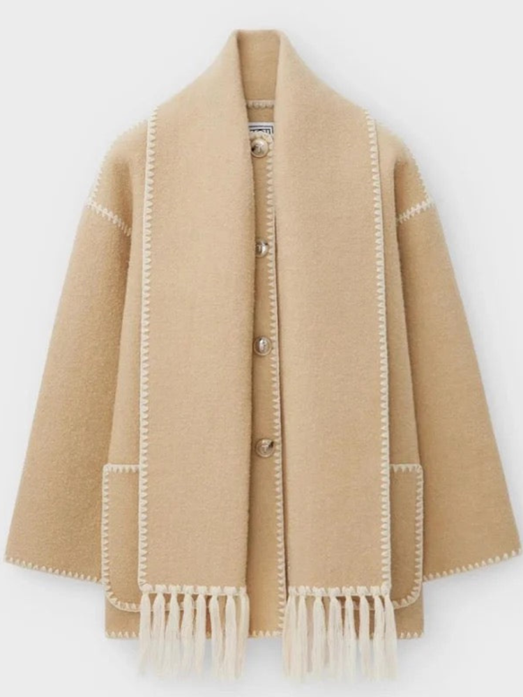 WW | Lena Luxurious Autumn Jacket With Scarf