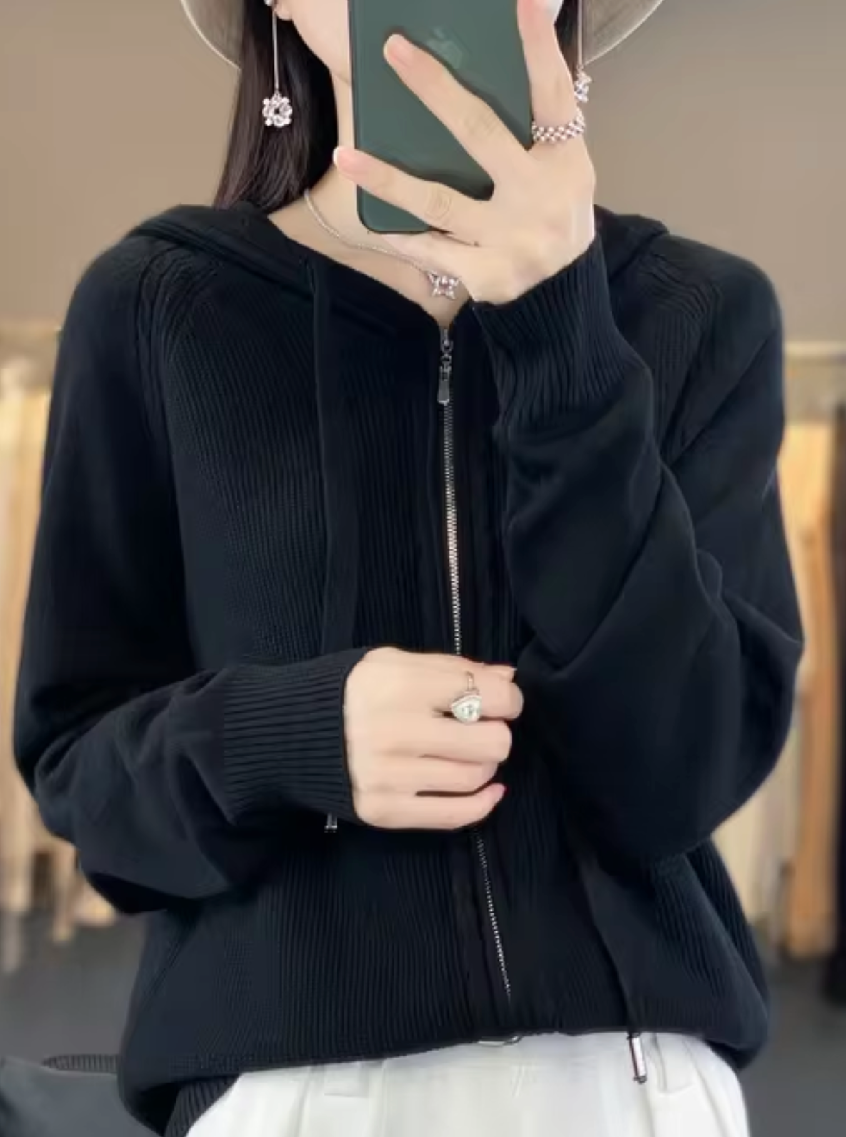 WW | Cardigan with hood