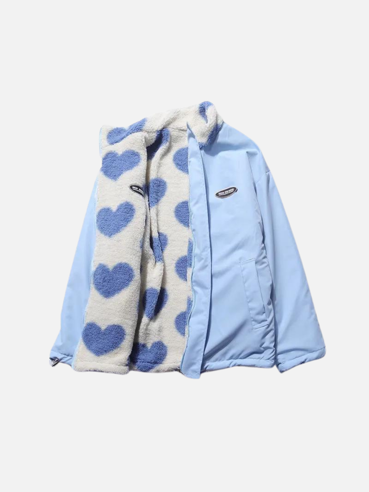 WW | Warmes Herbstjacke mit gemütlichem Futter und schönem Herzmuster