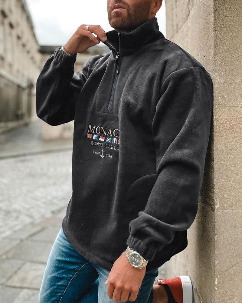 WW | Fleece Pullover Viertelreißverschluss Entspannter Schnitt Weich Und Warm