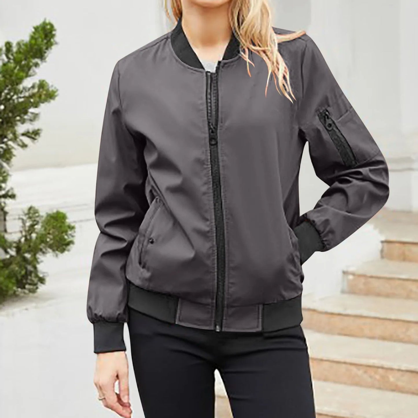 WW | Women's Hooded Windbreaker with Streetwear Look