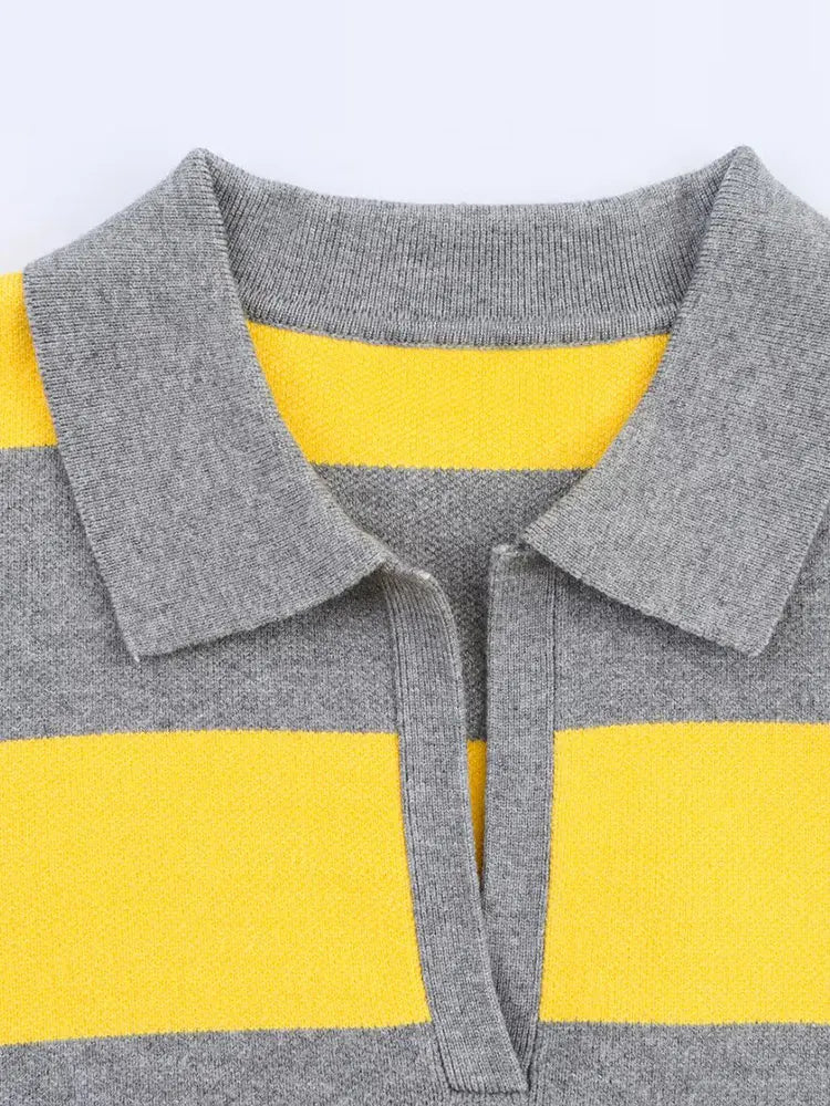 WW | Gestreiftes Strick-Polo