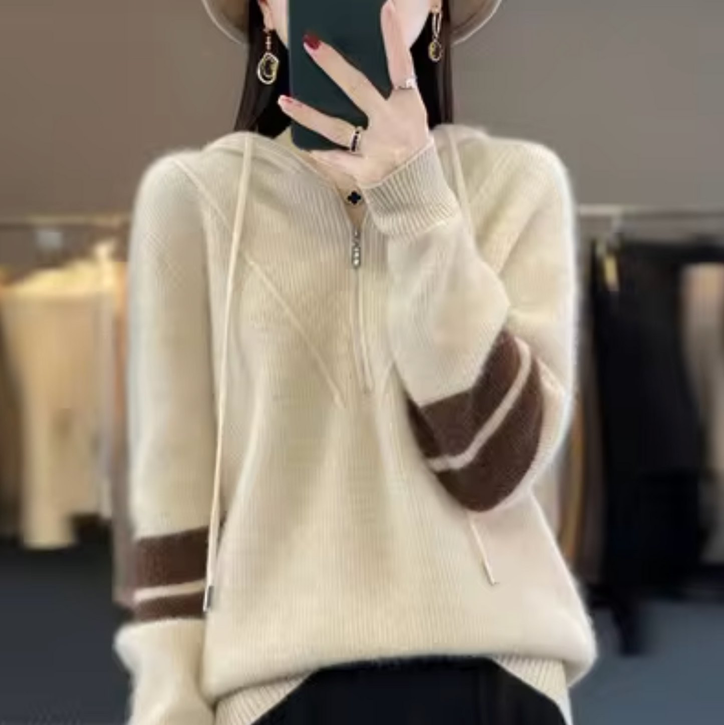Sweater made of cashmere wool