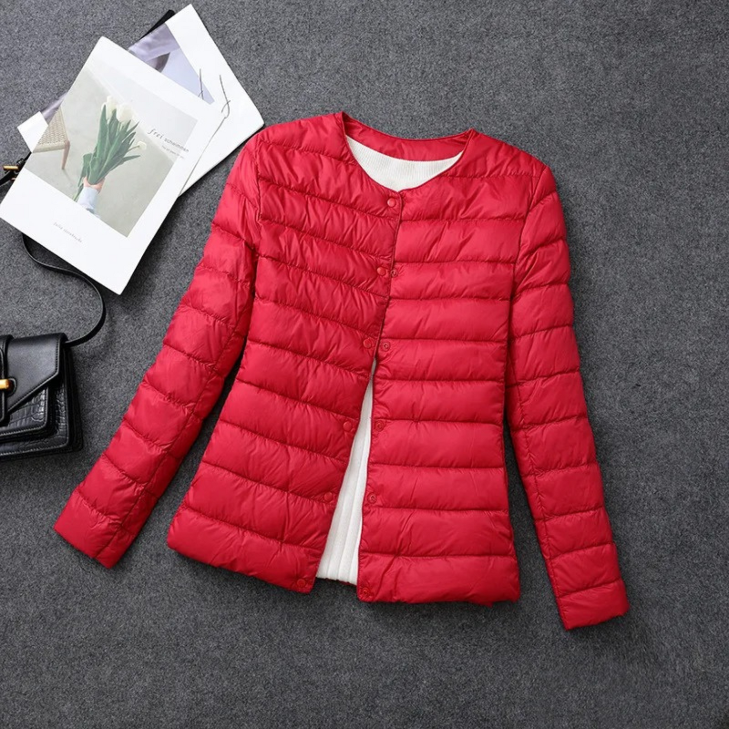 WW | Damen Leichte Daunenjacke - Mit Knöpfen