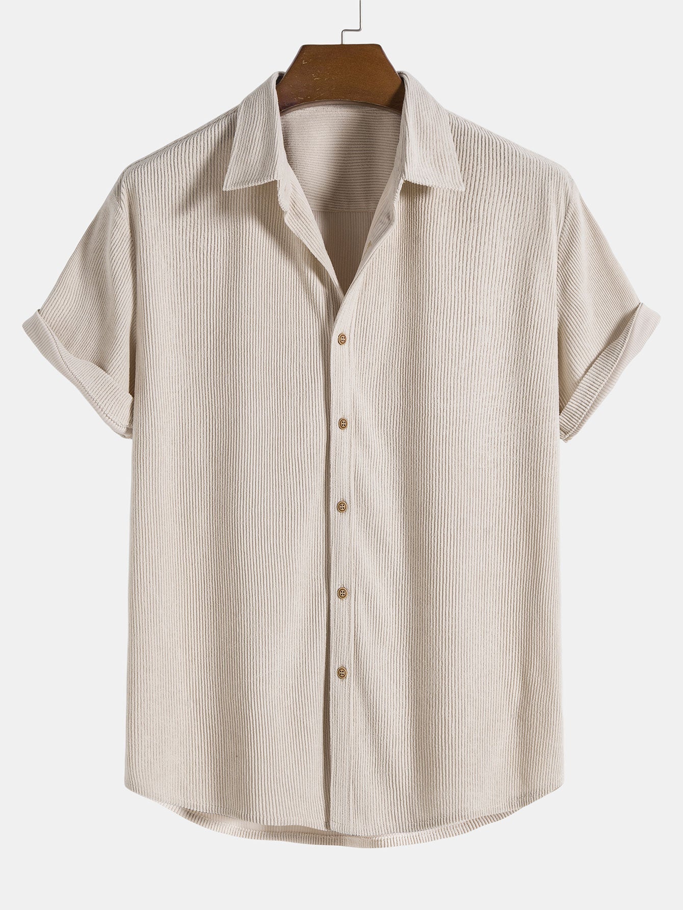 Corduroy shirt and shorts