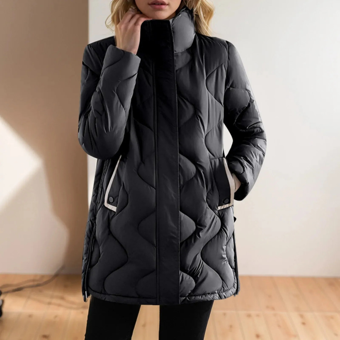 WW | Women's Quilted Jacket with Stand-Up Collar Winter