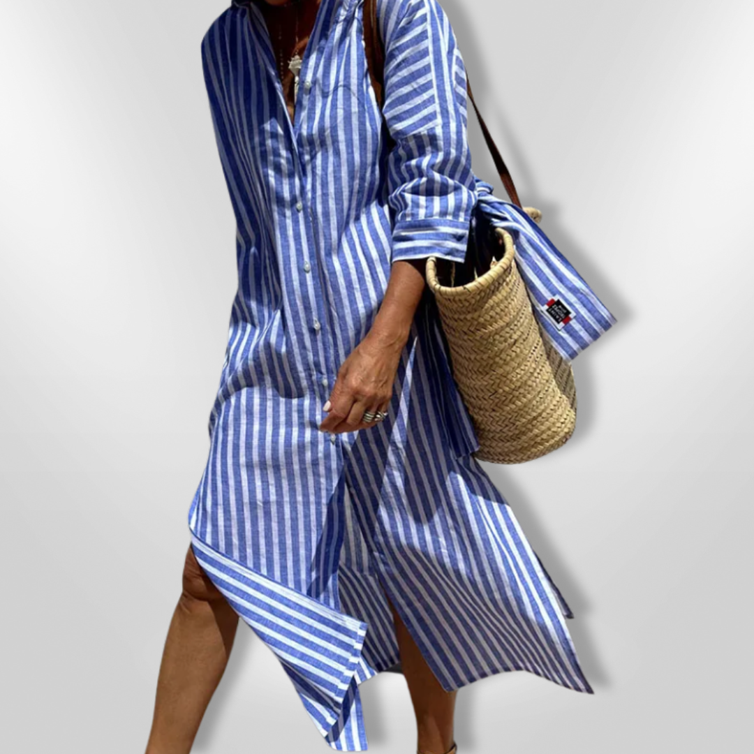 WW | Gestreiftes Hemdkleid