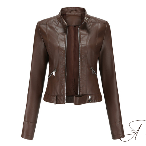 WW | Lederjacke - Modernes Design mit Reißverschluss & Taschen - Bequeme Passform - Sydney