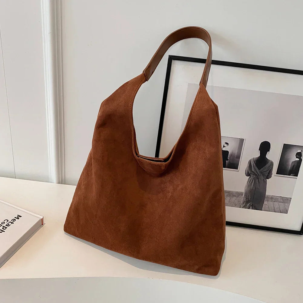 WW | Damen Wildleder Tote Bag Stilvolle Frauentasche