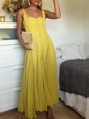 Isabella Evening Dress – Yellow