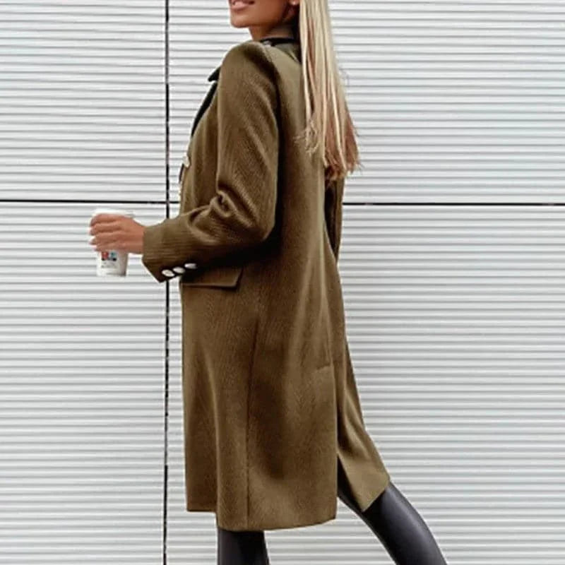 WW | Coat - Double-breasted - Knee-length - Elegant and Classic Design