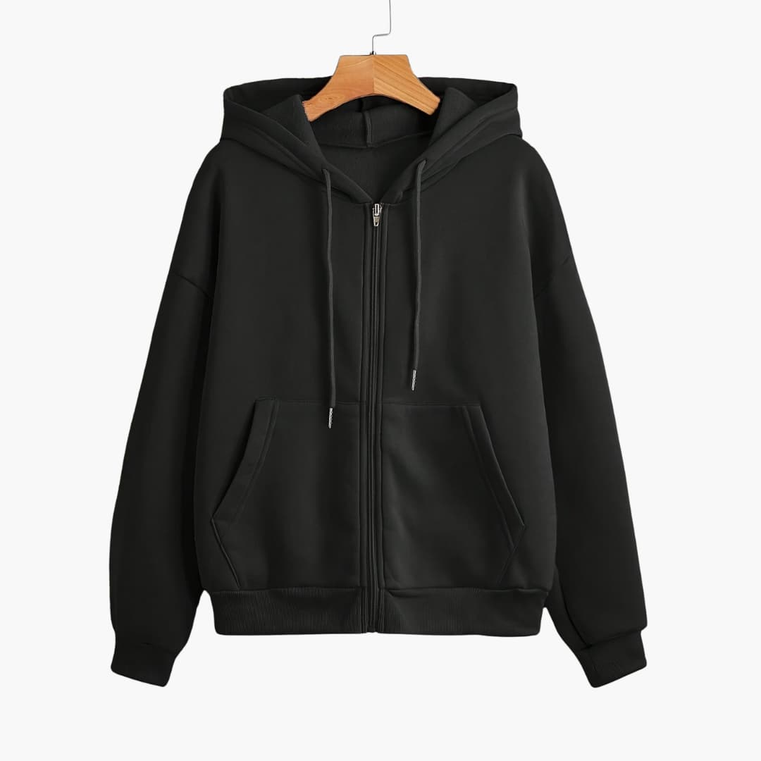 WW | Women's Plain Zip-Up Hoodie
