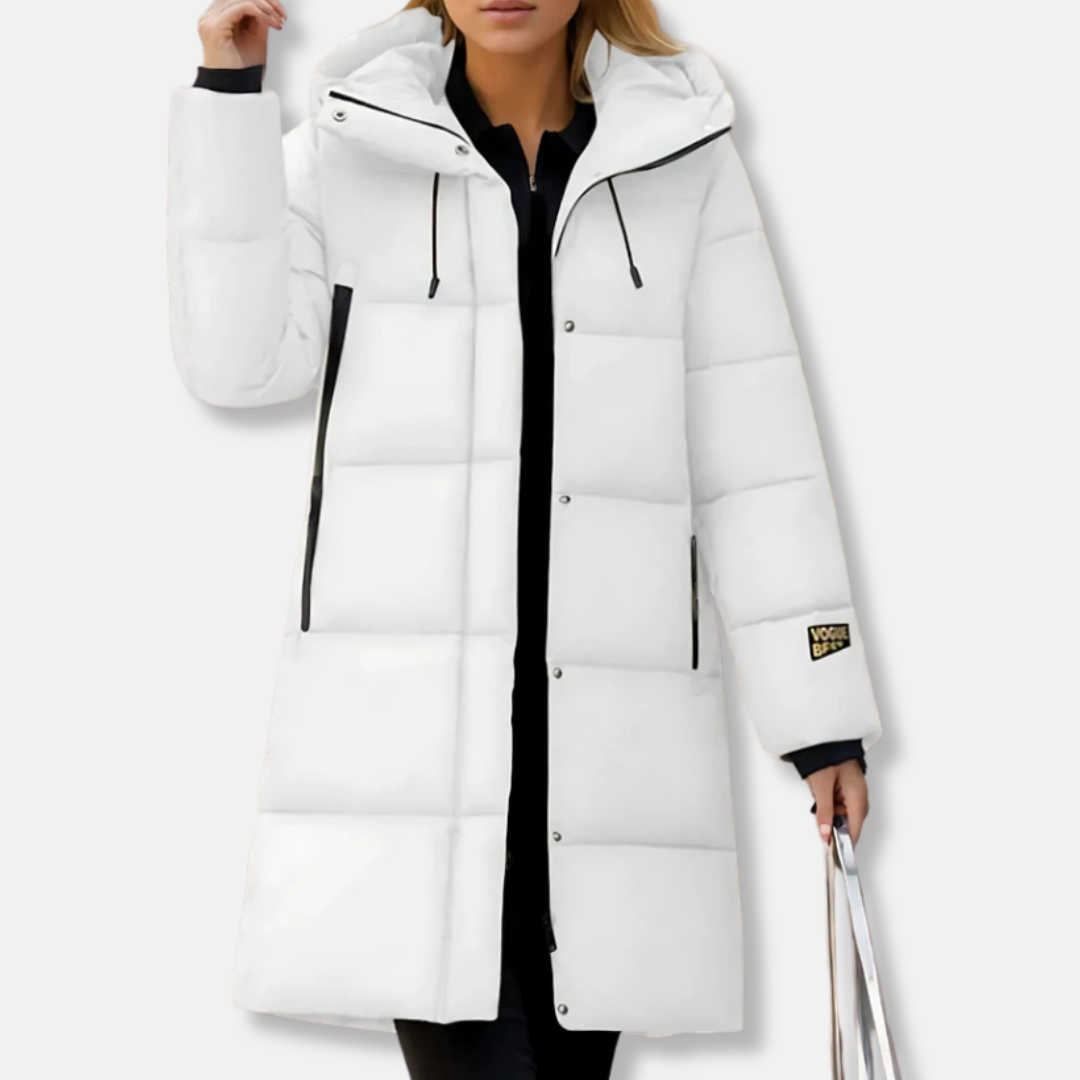 WW | Long Puffer Jacket Oversized Fit Padded Windproof with Hood