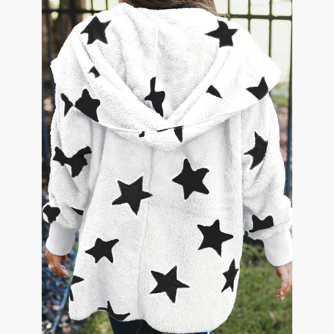 WW | Cozy White Collar Coat For Women