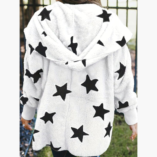 WW | Cozy White Collar Coat For Women