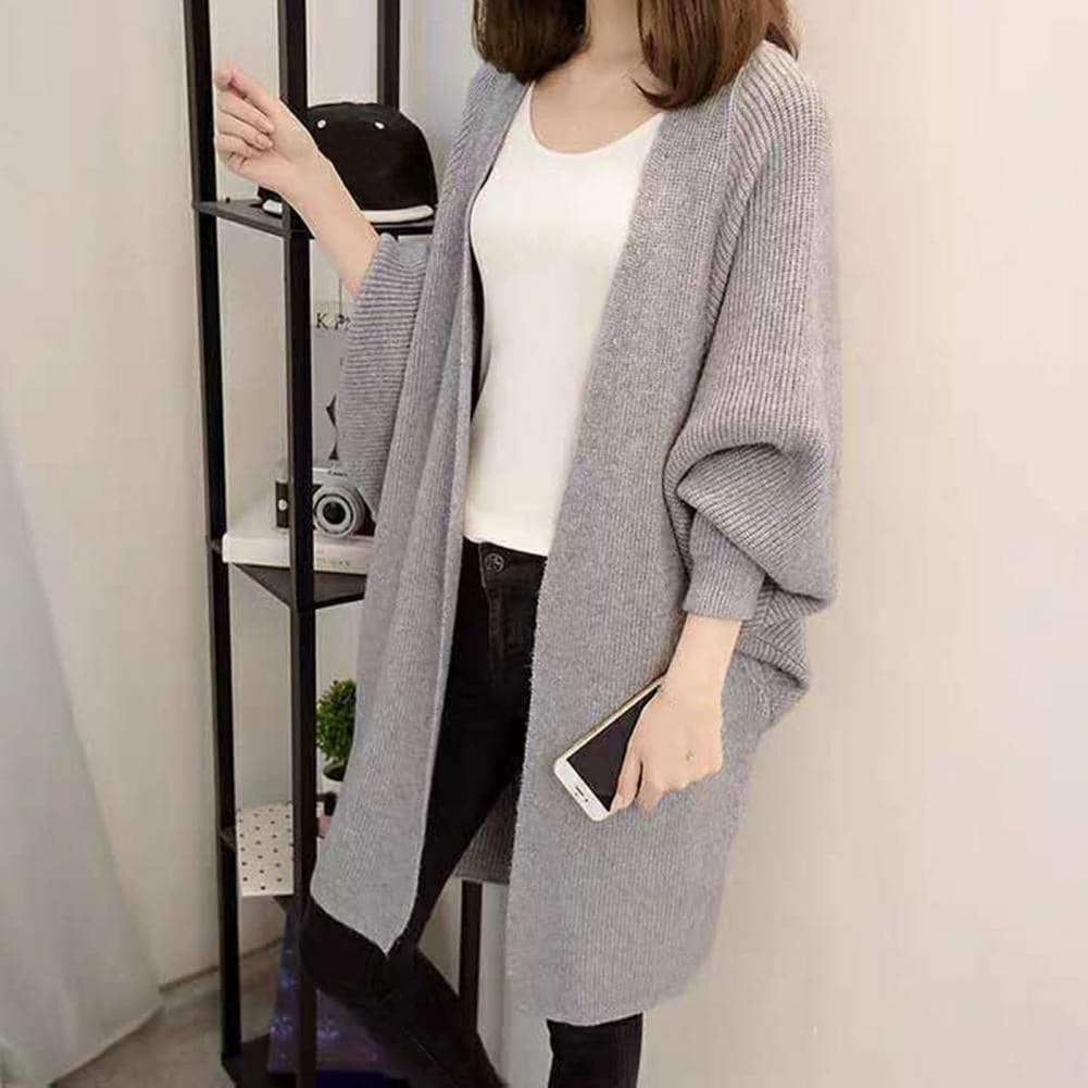 WW | Cardigan - Lange Strickjacke - Oversized Fit - Offene Vorderseite - Weich und Warm