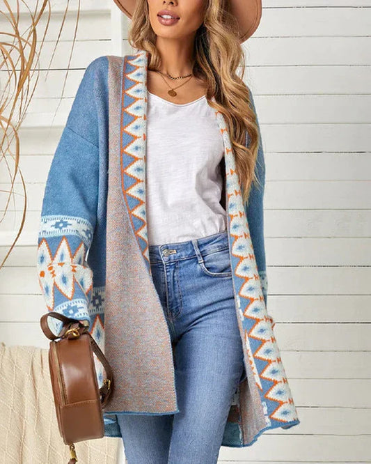 WW | lockere Jacke mit Muster