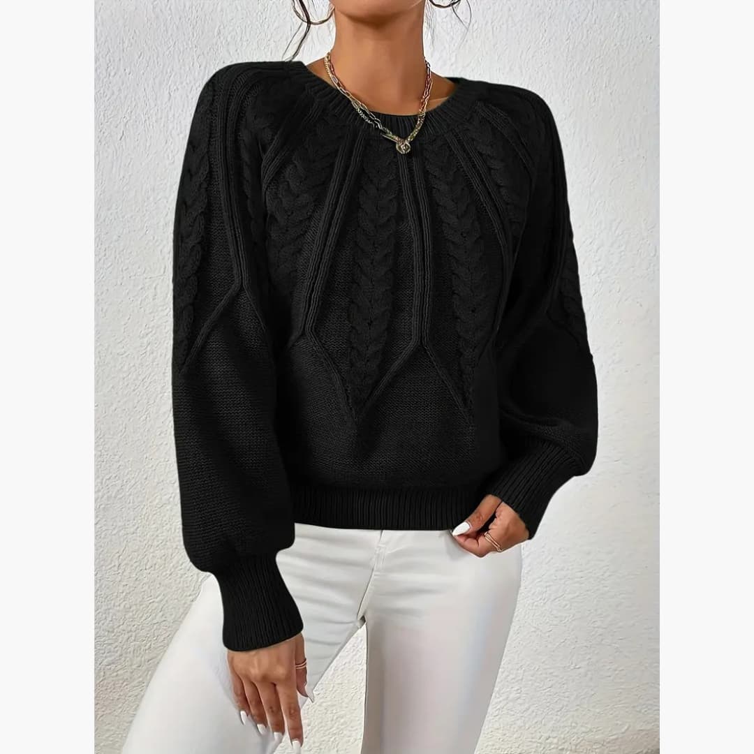 WW | Women's Classic Cable Knit Sweater