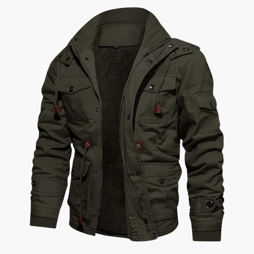 WW | Warm fleece jacket with pockets for men
