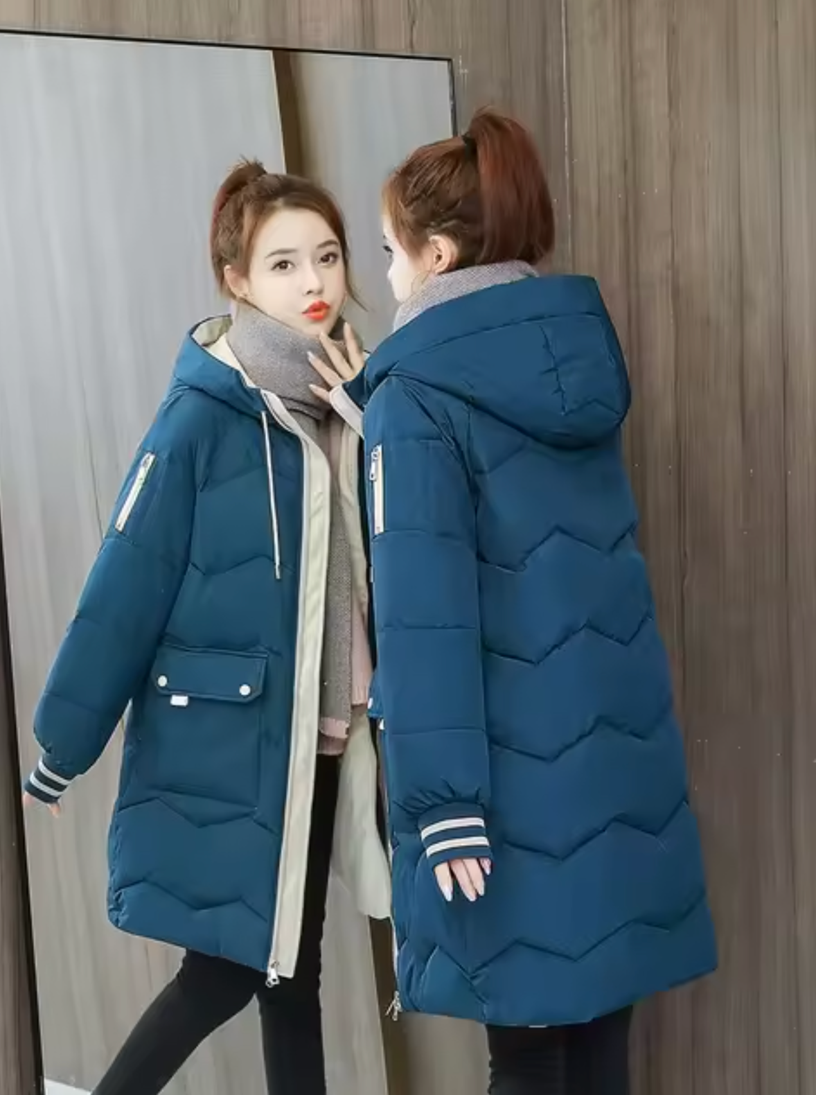 WW | Lange Parka Baumwolljacke