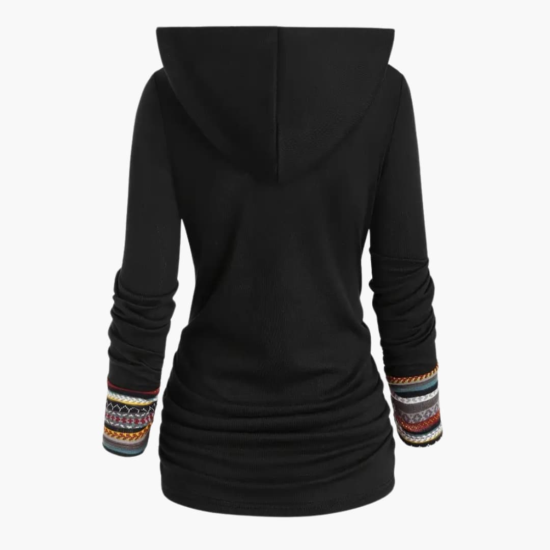 WW | Stylish Women's Hoodie with Ethnic Print