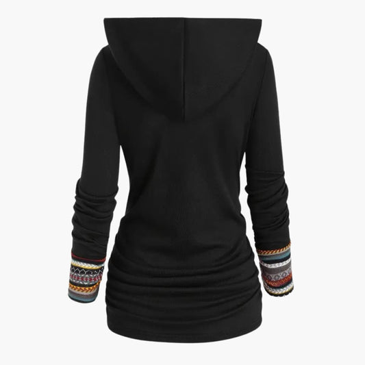 WW | Stylish Women's Hoodie with Ethnic Print