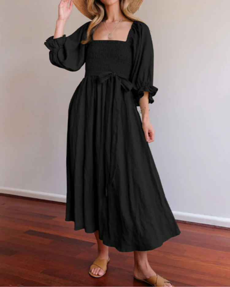 Diana | Dress with ruffled sleeves