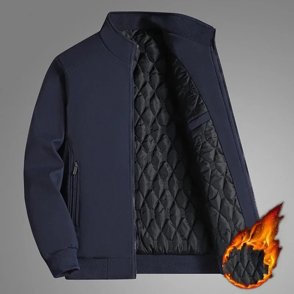 WW | Bunte Winterjacke mit Stehkragen für Herren - Stylisch