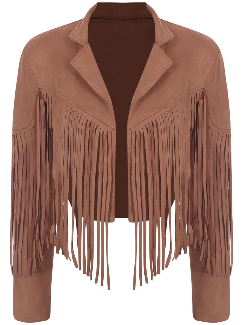 WW | Brown jacket with fringes