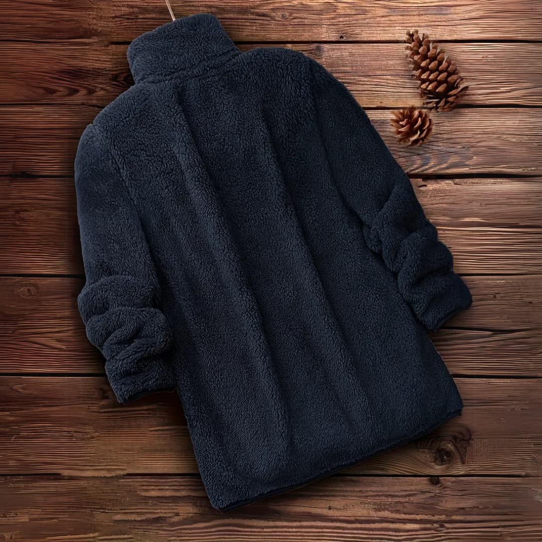WW | Women's Teddy Zip-Up Pullover Casual Long Sleeve Winter Jacket