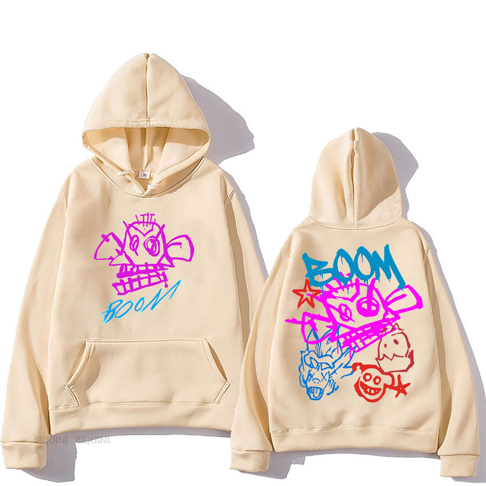 WW | Arcane Jinx Cartoon Langarm-Hoodie