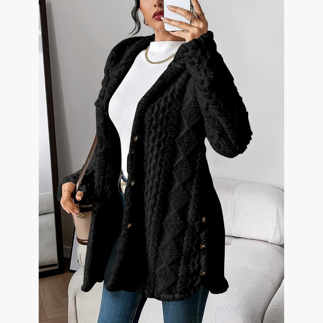 WW | Cozy Hoodie with Teddy Pullover for Women